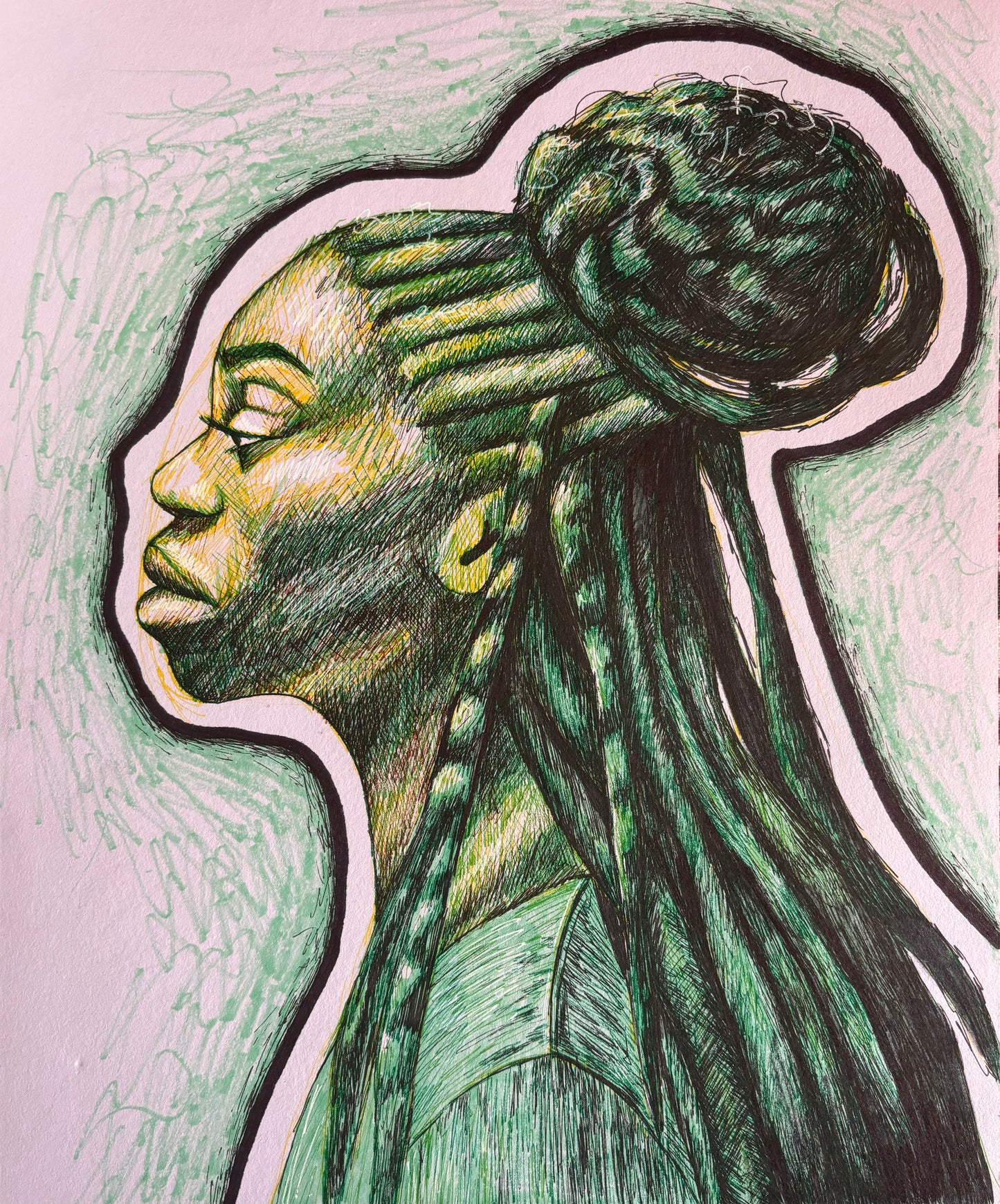 “Emerald” Original Drawing