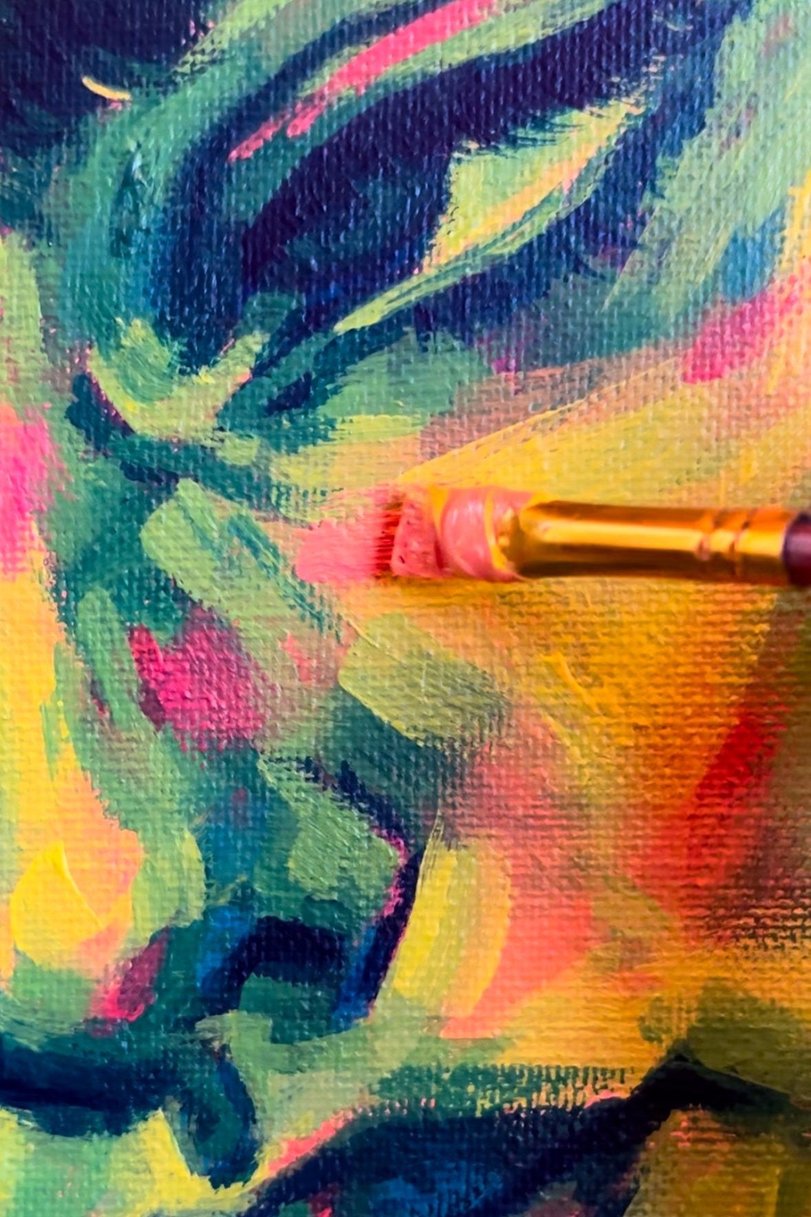 "Viridescent" Original Acrylic Painting