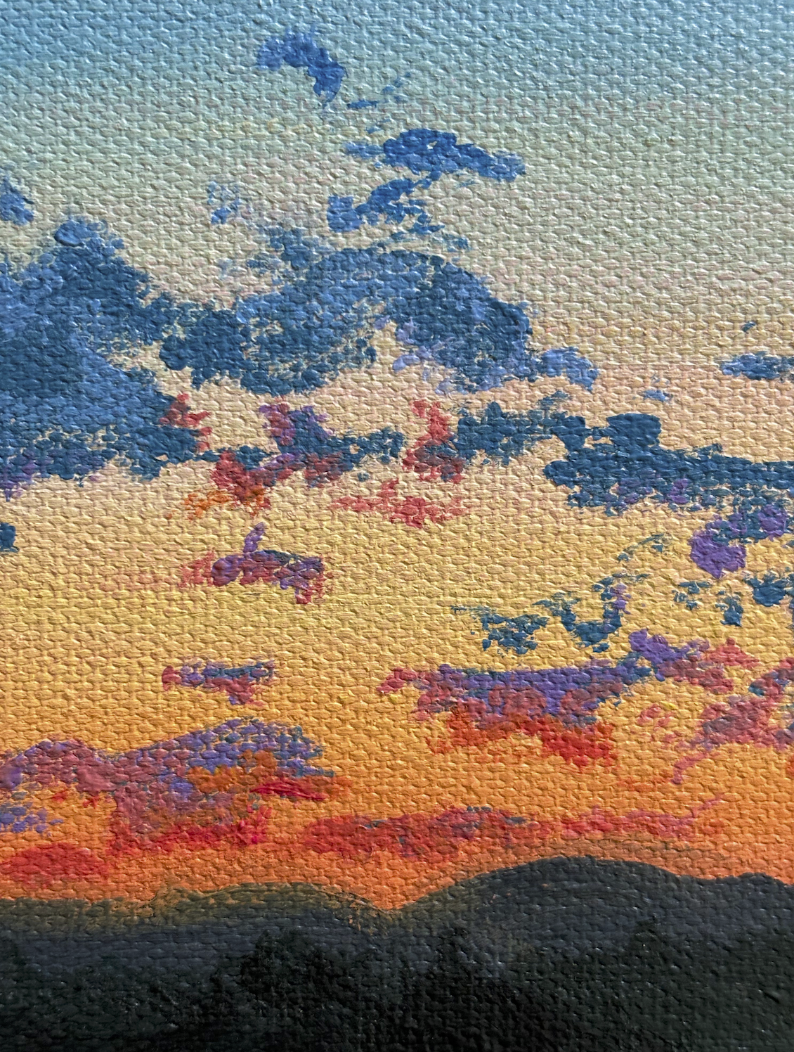 "In the Orange" Original Acrylic Painting