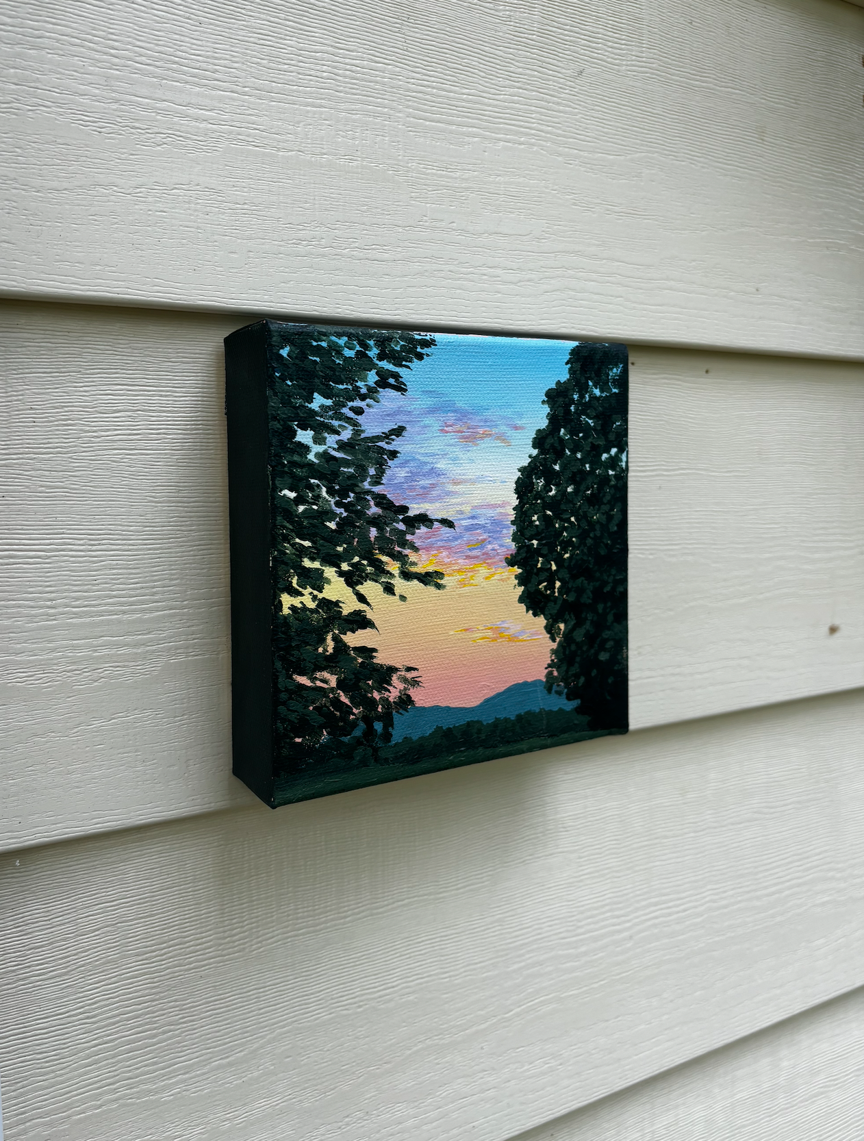 "Through the Trees" Original Acrylic Painting