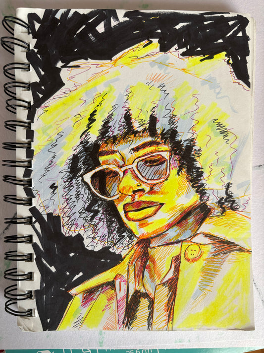 “Highlighter sketch” Fine Art Prints