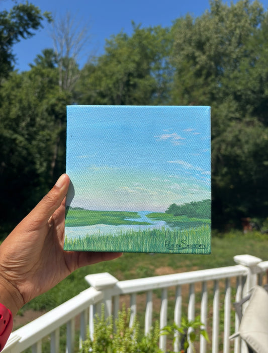 “By the water” Original Acrylic Painting