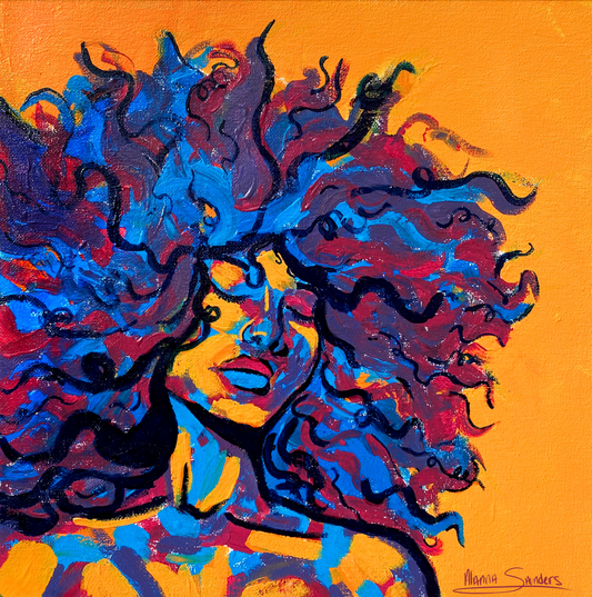 "Marigold" Original Acrylic Painting