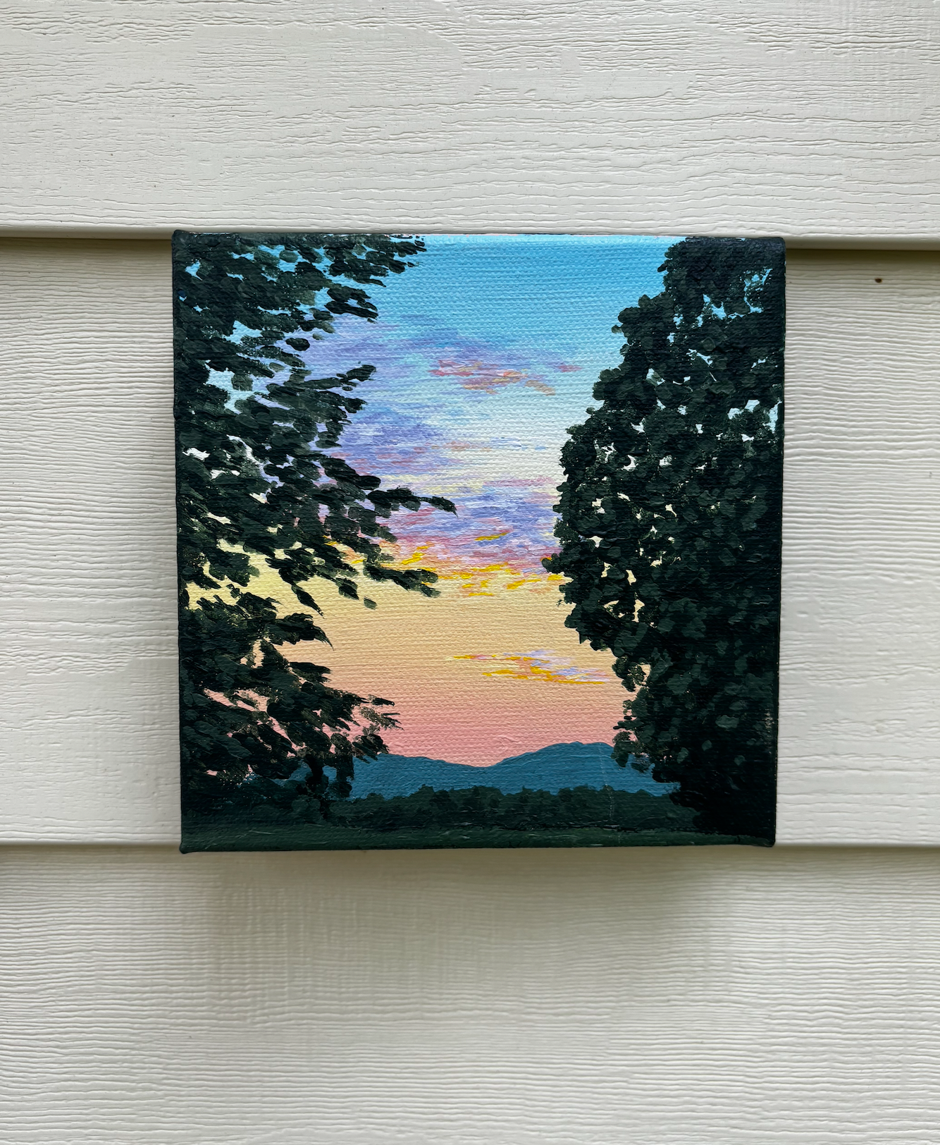 "Through the Trees" Original Acrylic Painting