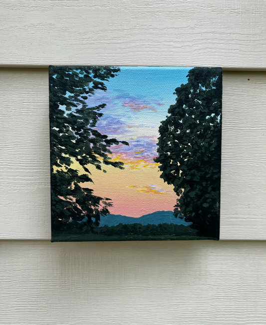 "Through the Trees" Original Acrylic Painting