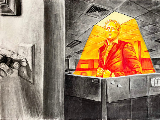 “Aether” Original Charcoal Drawing